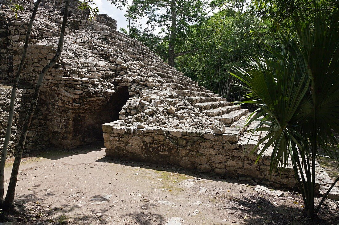 Cobá: Mayan Archeological Ruins at Yucatan Peninsula.