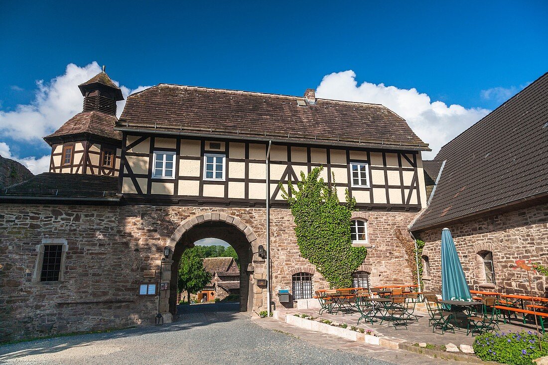 The picturesque moated castle of Wuelmersen, Hesse, Germany, Europe