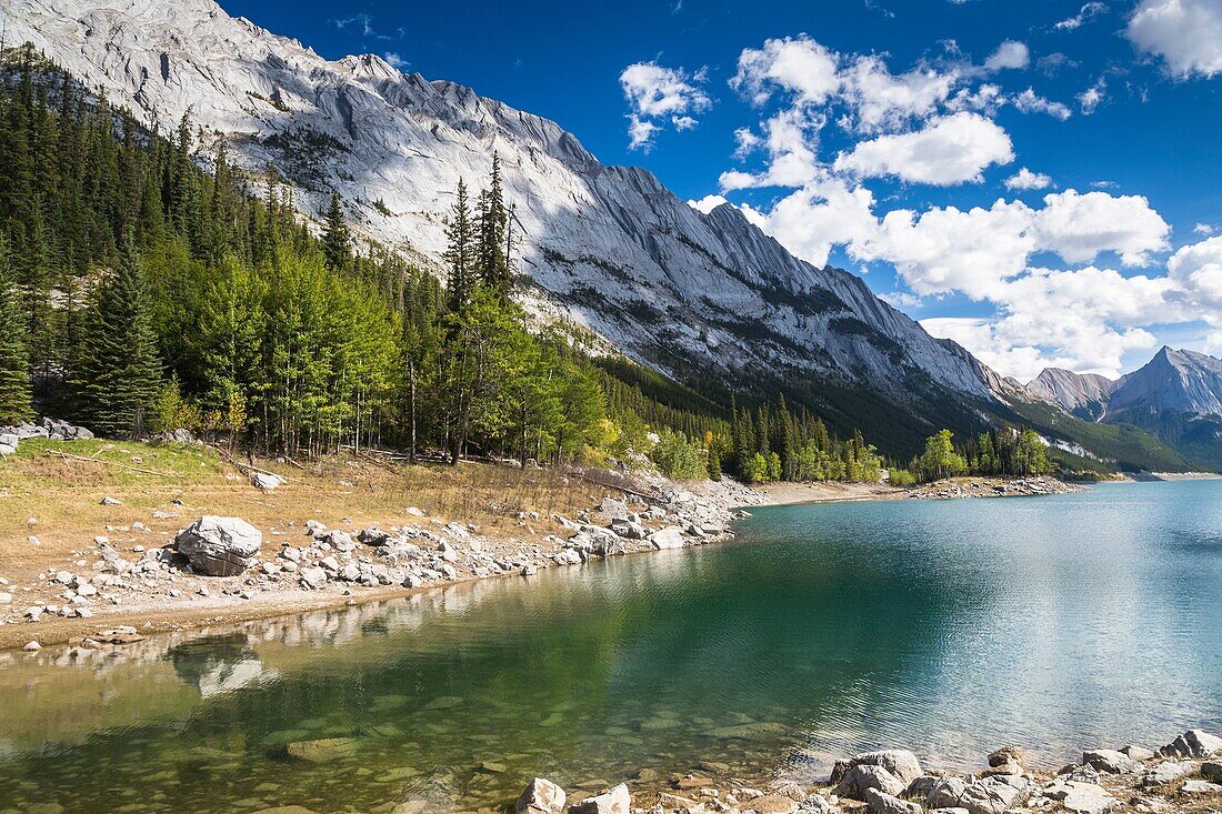 Medicine Lake in the Jasper National Park, Alberta, Canada