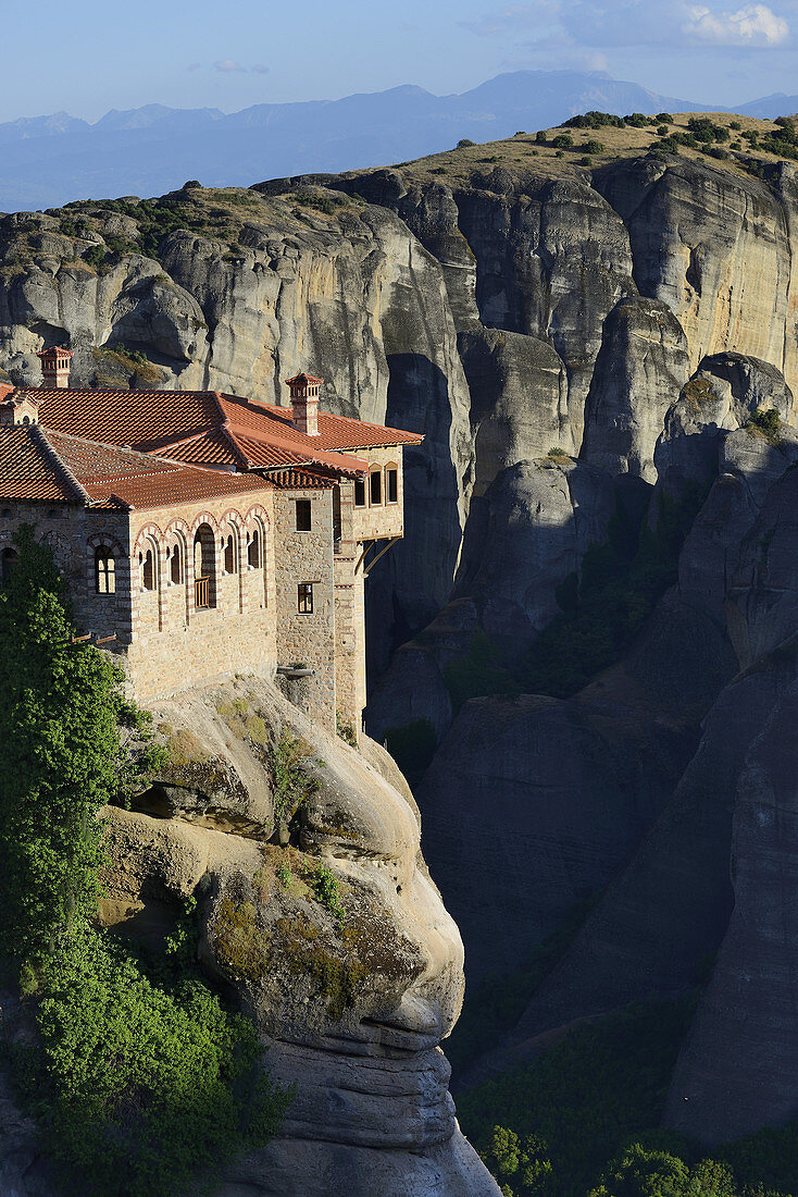 Greece, Thessaly, Meteora, World Heritage Site, Varlaam monastery.