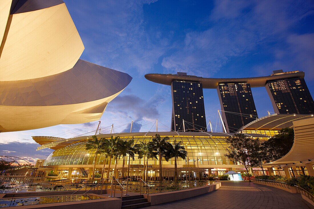 The Shoppes at Marina Bay Sands shopping mall, Singapore.