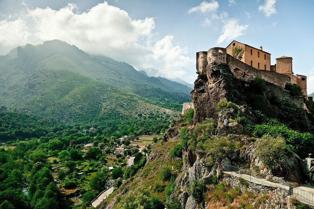 City of Corte, Corsica.