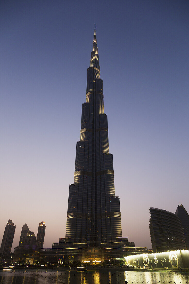 'Burj Khalifa at sunset; Dubai, United Arab Emirates'