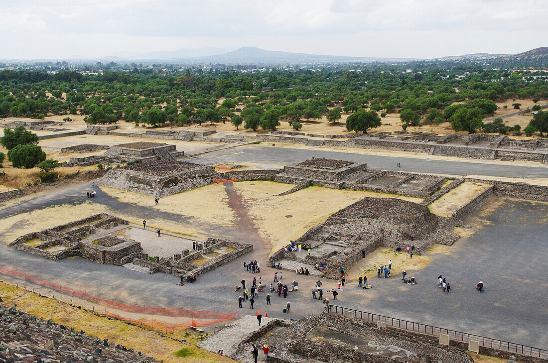 'View of the pyramid grounds at Teotihuacan; San Juan Teotihuacan, State of Mexico, Mexico'