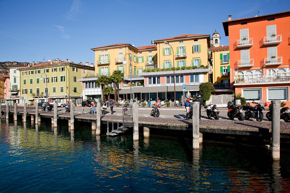 'The harbour of Lake Garda; Malcesine, Verona, Italy'