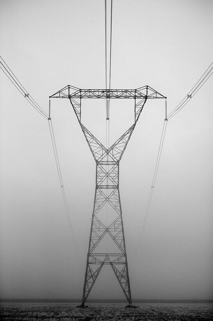 High voltage power lines.
