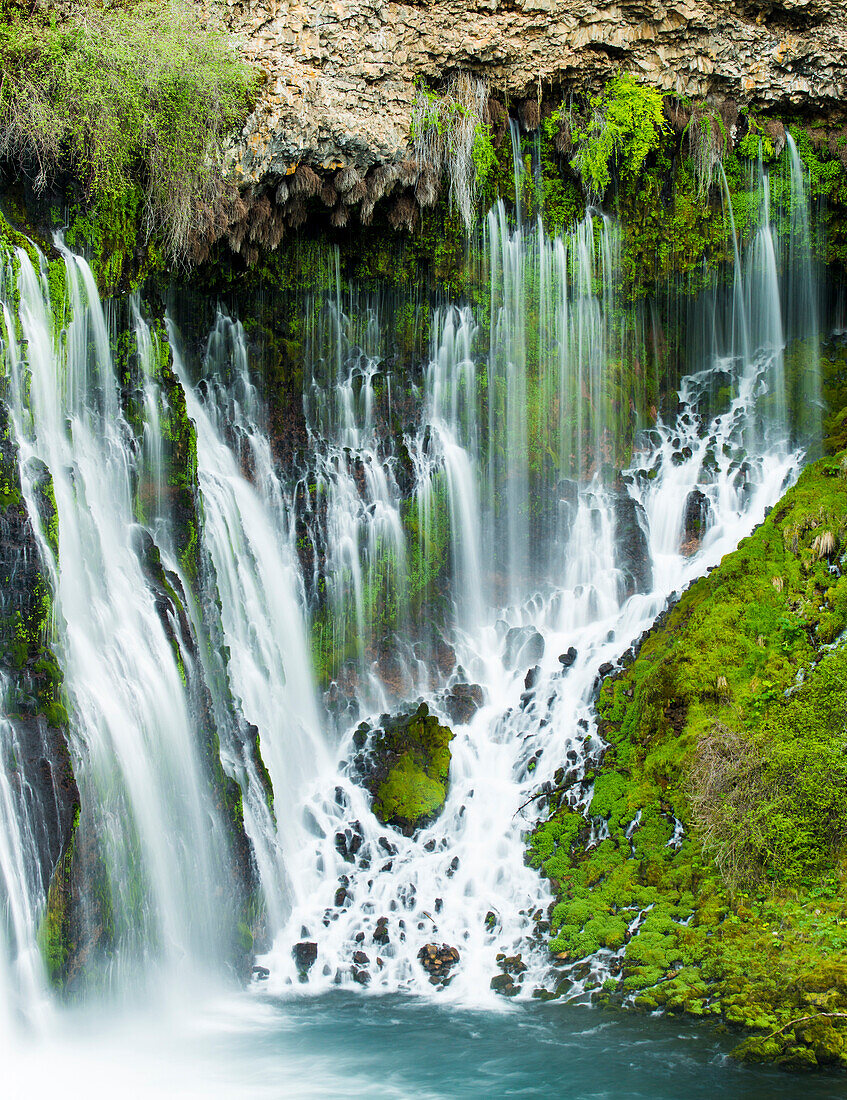 Spring flows at Burney Falls