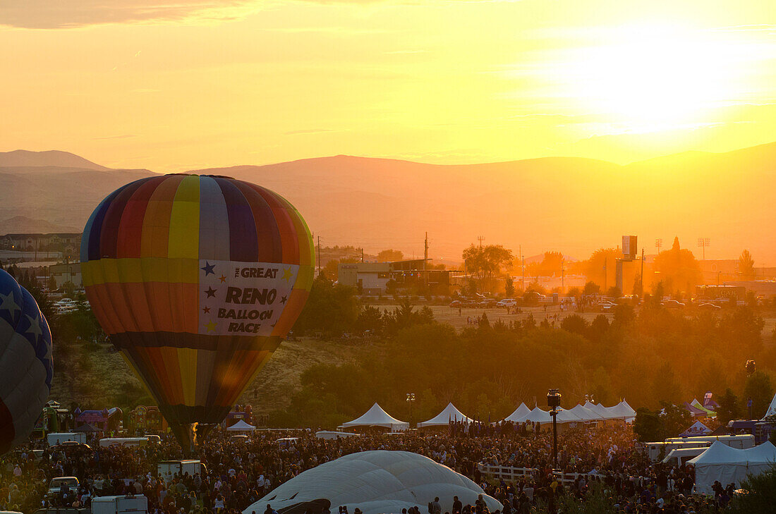 Dawn patrol at the Great Reno Balloon Races in Reno, Nevada.