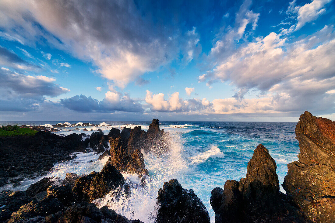 'Lapahoehoe shoreline, Hamakua Coast; Island of Hawaii, Hawaii, United States of America'