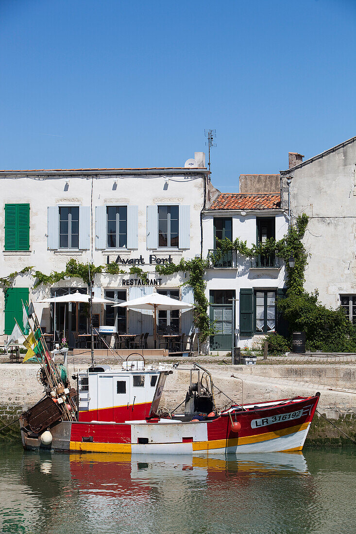 Views around marina and Harbour town of St Martin de Re, Ile De Re, France