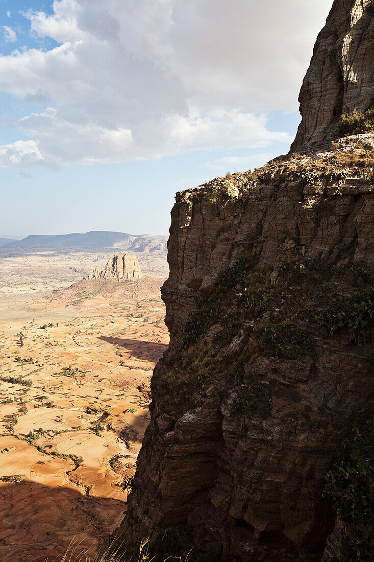 'Mountain scenery on the Gheralta plateau; Tigray region, Ethiopia'