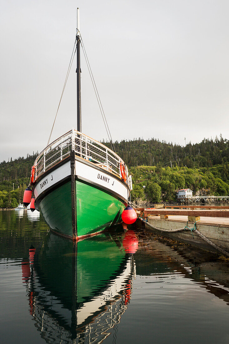 Kachemak Bay Ferry vessel, the Danny J, at Halibut Cove, Southcentral Alaska
