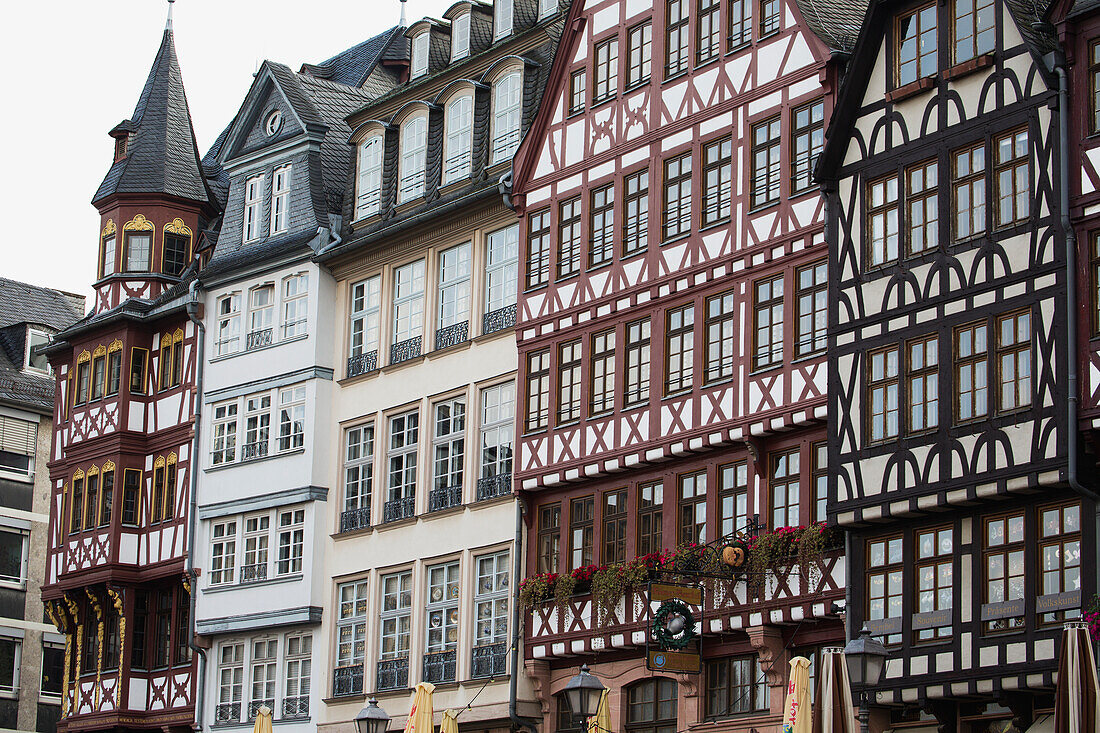 'A series of tudor building fronts; Frankfurt am Main, Germany'