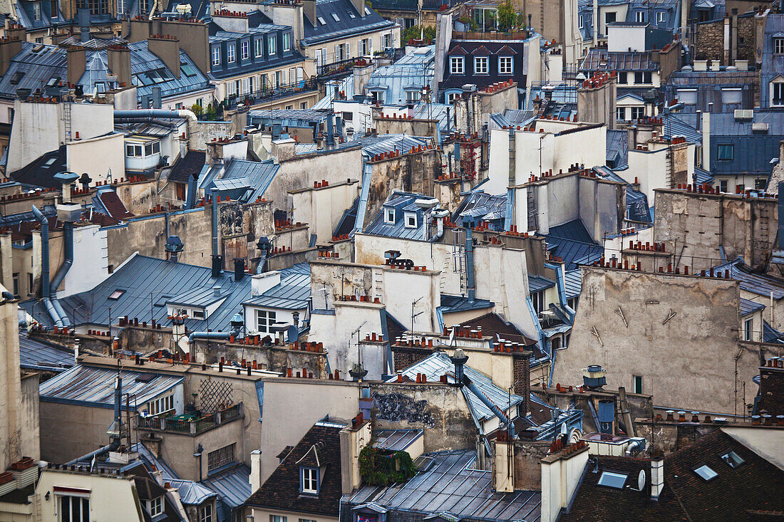 'Cityscape of residential buildings; Paris, France'