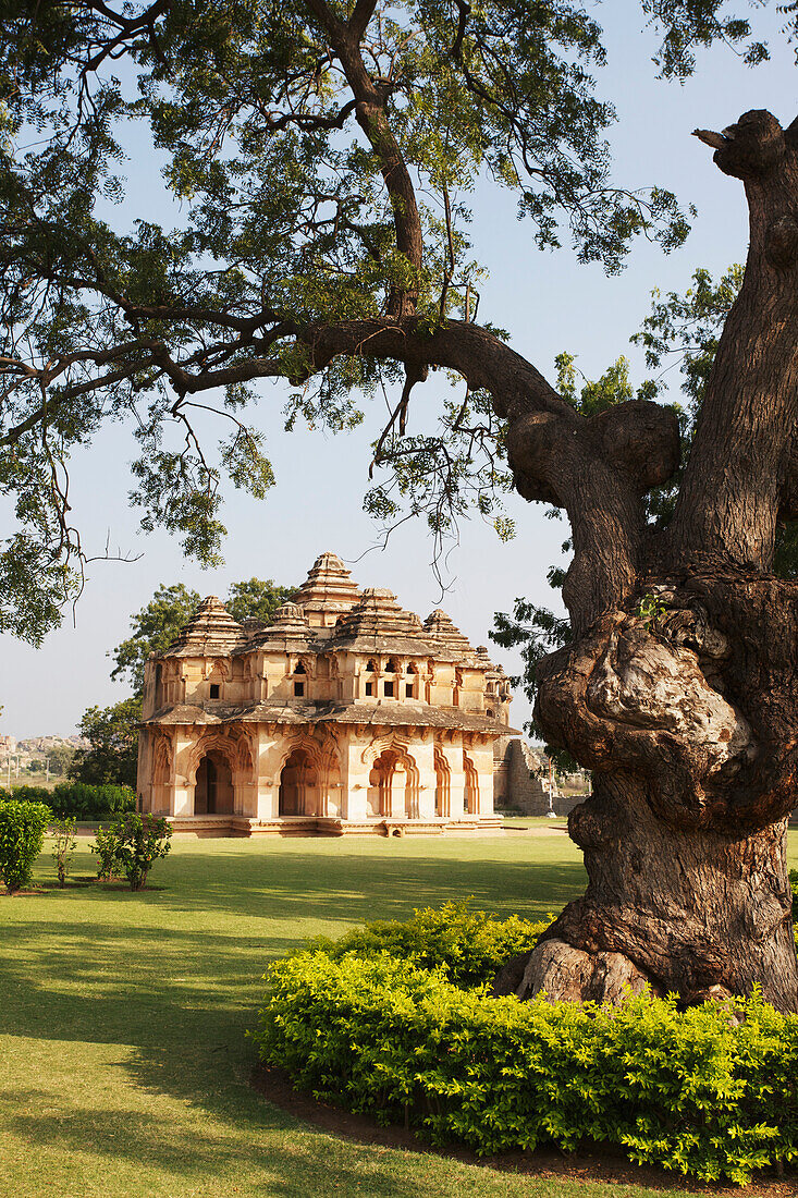 'Lotus Mahal, Vijayanagara ruins; Hampi, Karnataka, India'