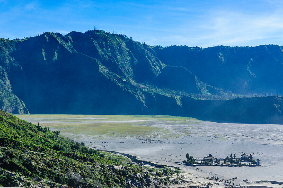 View over the Mount Bromo crater, Bromo Tengger Semeru National Park, Java, Indonesia, Southeast Asia, Asia