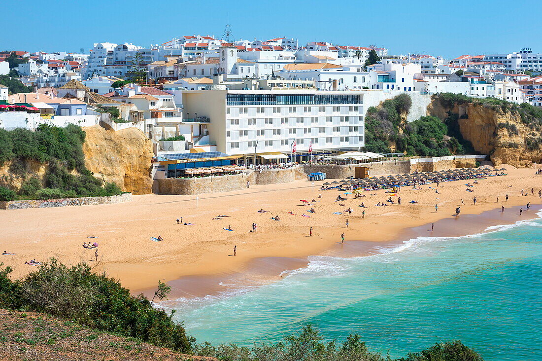 Fisherman beach, Albufeira, Algarve, Portugal, Europe