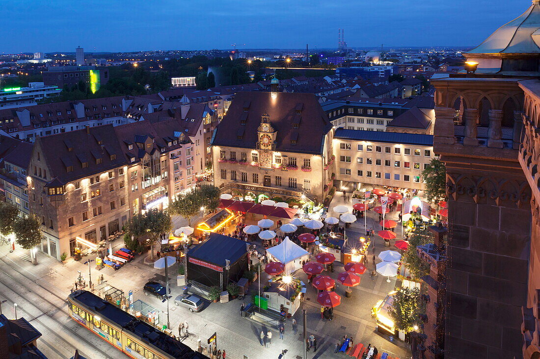 Festival of Wine in the Market Place and Town Hall, Heilbronn, Baden Wurttemberg, Germany, Europe