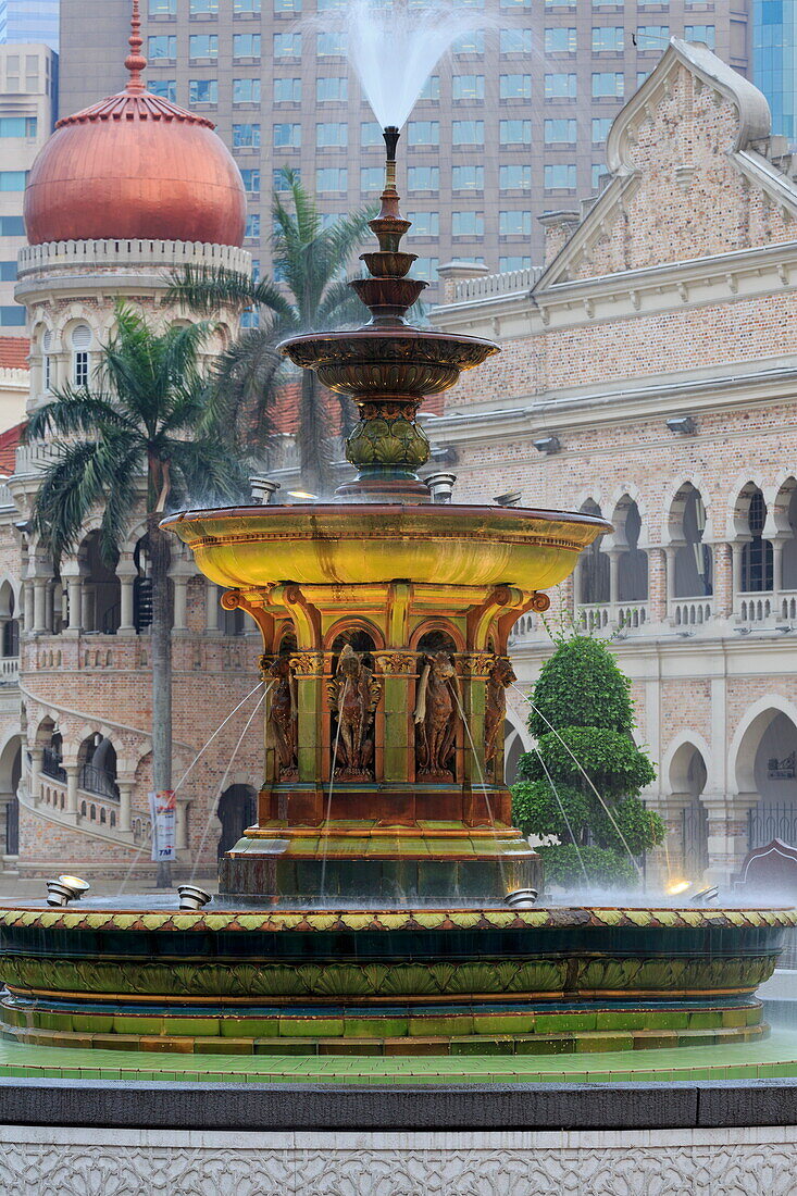Merdeka Square Fountain, Kuala Lumpur, Malaysia, Southeast Asia, Asia