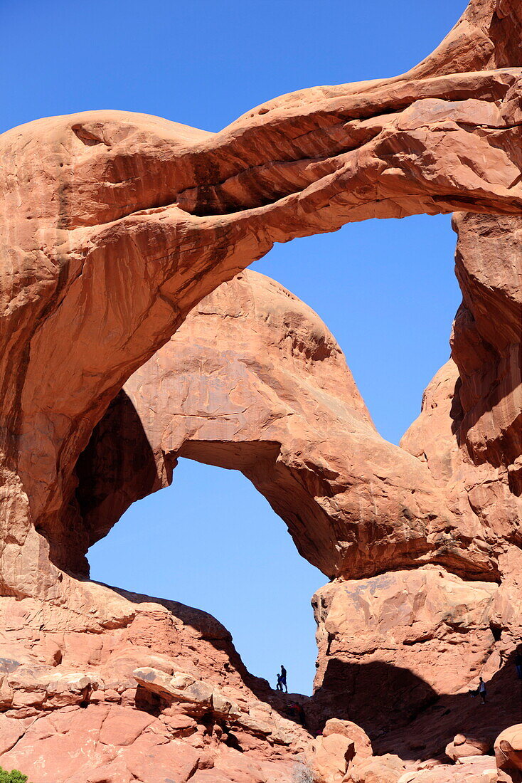 Double Arch, Arches National Park, Utah, United States of America, North America