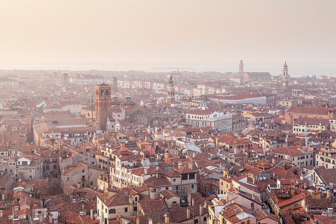 The rooftops of Venice, UNESCO World Heritage Site, Veneto, Italy, Europe