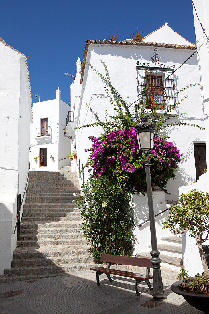 White village in the historical town of Vejer de la Frontera, Costa de la Luz, Cadiz Province, Andalusia, Spain, Europe