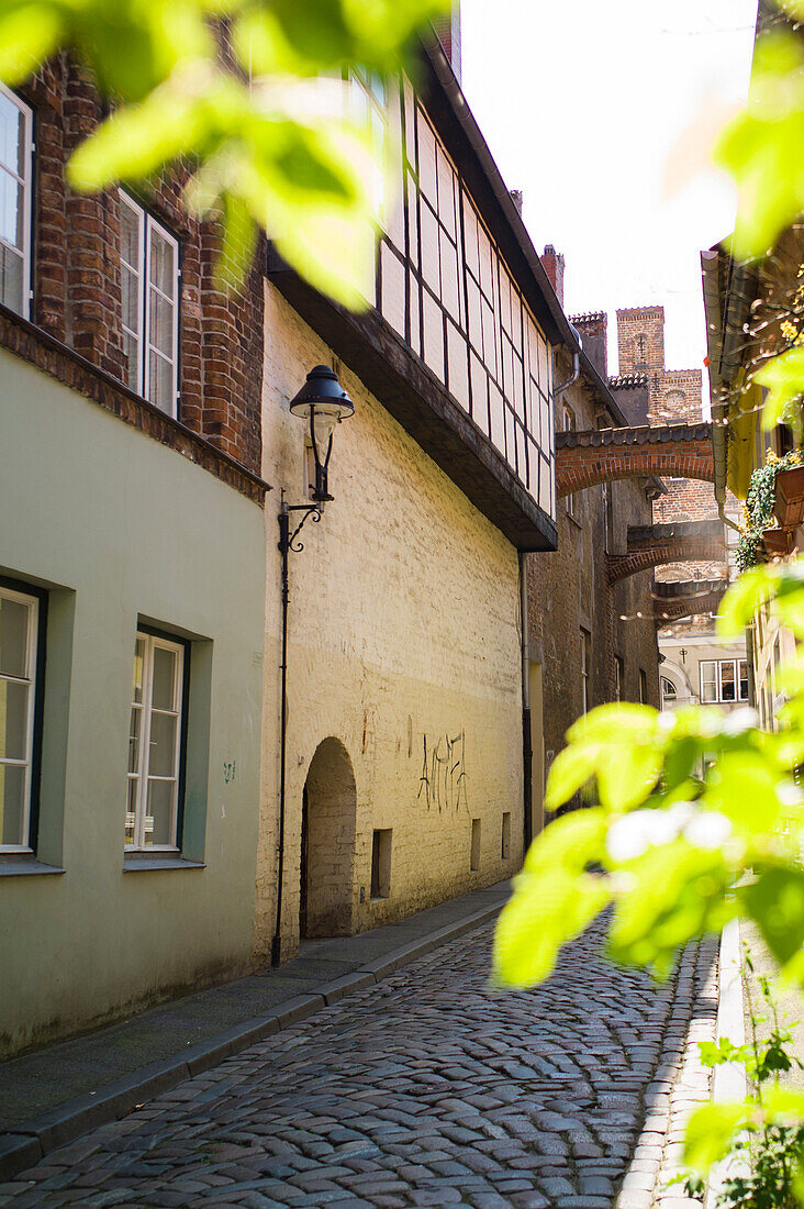 Siebente Querstrasse, historic city, Lubeck, Schleswig-Holstein, Germany