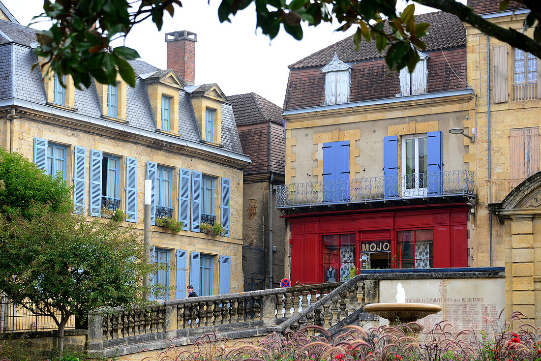 In the old town of Sarlat-la-Caneda, Perigord, Dordogne, Aquitaine, West-France, France