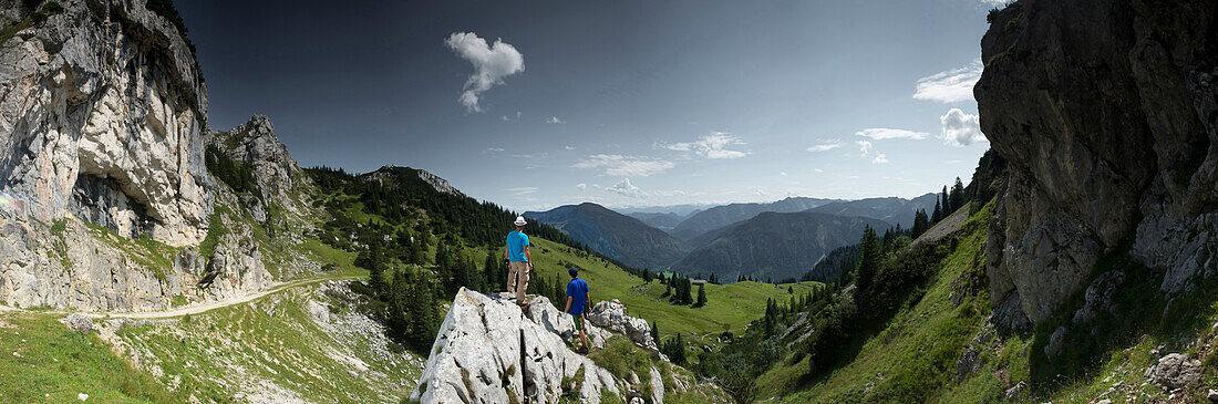 Urban golf players at Wendelstein, Upper Bavaria, Germany