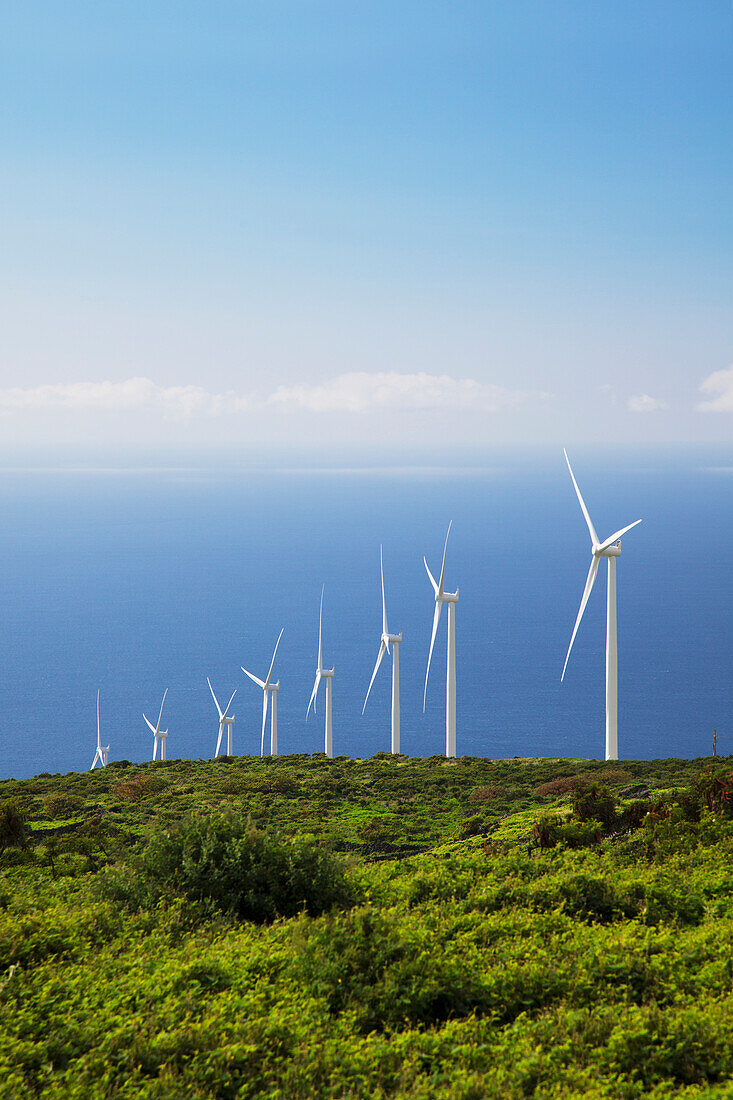 'The Auwahi Wind Farm in Kaupo; Maui, Hawaii, United States of America'
