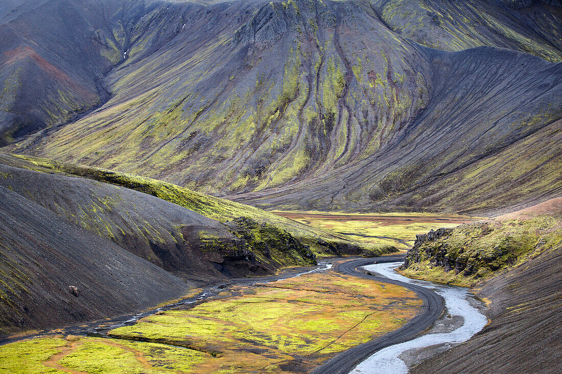 'Dramatic topography of Iceland's volcanic aftermath; Iceland'