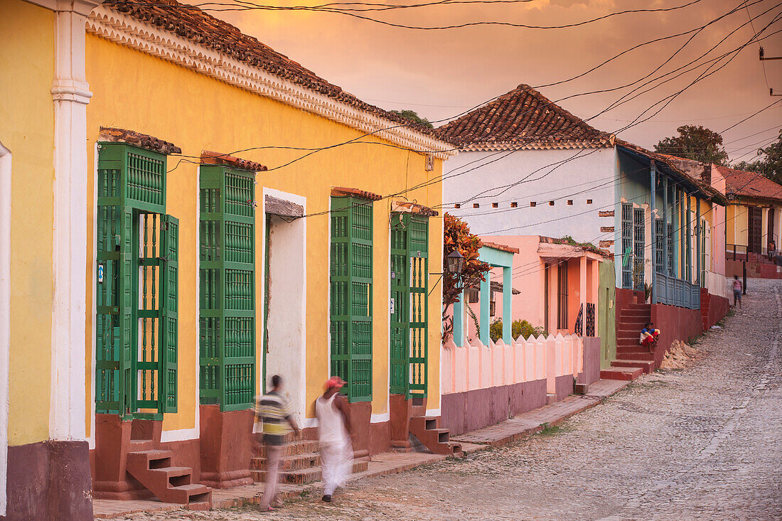 Street scene in historical center, Trinidad, UNESCO World Heritage Site, Sancti Spiritus Province, Cuba, West Indies, Caribbean, Central America