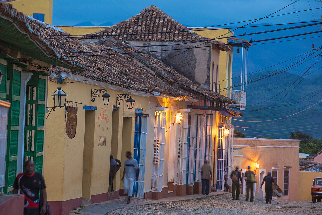 Street scene in historical center, Trinidad, UNESCO World Heritage Site, Sancti Spiritus Province, Cuba, West Indies, Caribbean, Central America