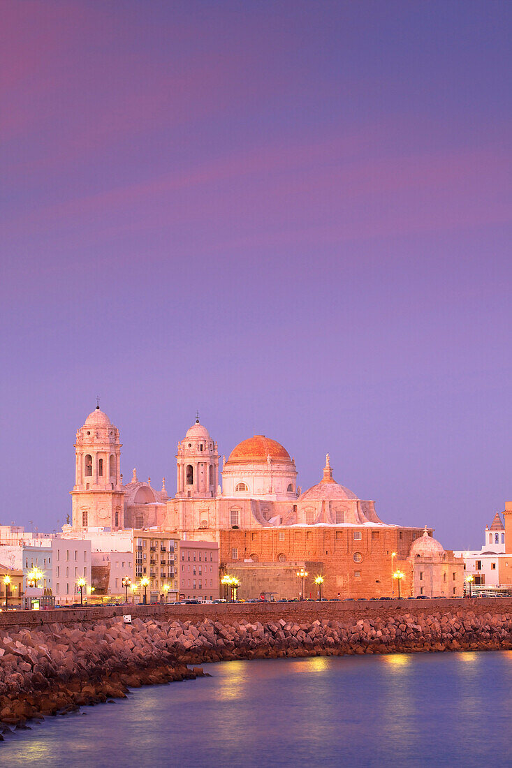 Church of Santa Cruz and Cathedral, Cadiz, Cadiz Province, Andalucia, Spain, Europe