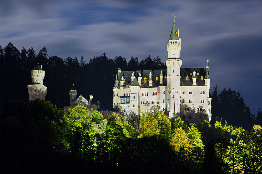 Neuschwanstein castle, Allgaeu, Upper Bavaria, Bavaria, Germany