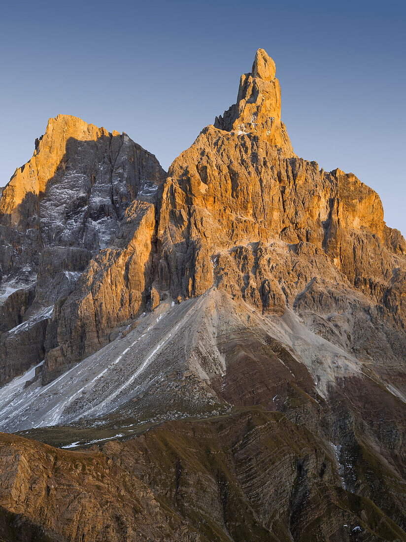 Cima della Vezzana (3192m), Cimon della Pala (3184m), Passo Rolle, Trentino - Alto Adige, Dolomiten, Italien