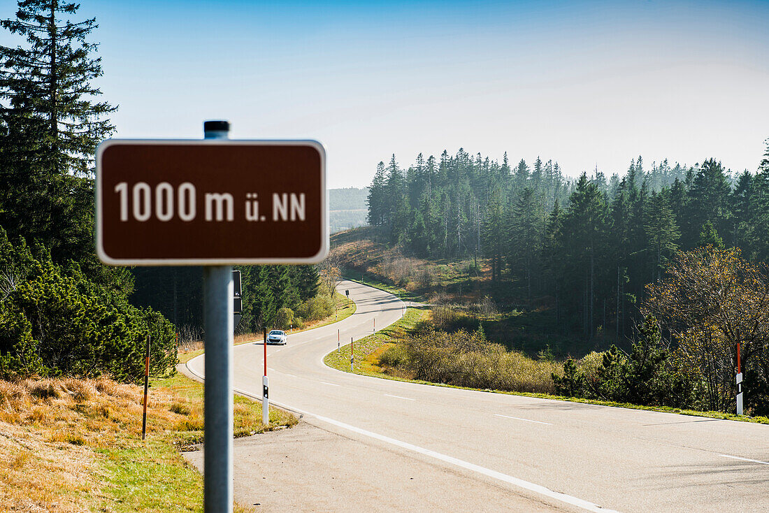 Schwarzwaldhochstrasse, Germanys oldest panoramic road, Black Forest, Baden-Wuerttemberg, Germany