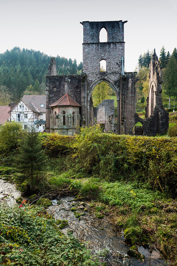 Ruine von Kloster Allerheiligen, Oppenau, Schwarzwaldhochstraße, Schwarzwald, Baden-Württemberg, Deutschland