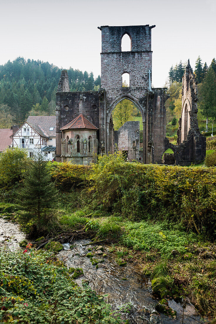 Ruins of All Saints' Abbey, Kloster Allerheiligen, Oppenau, Schwarzwaldhochstrasse, Black Forest, Baden-Wuerttemberg, Germany