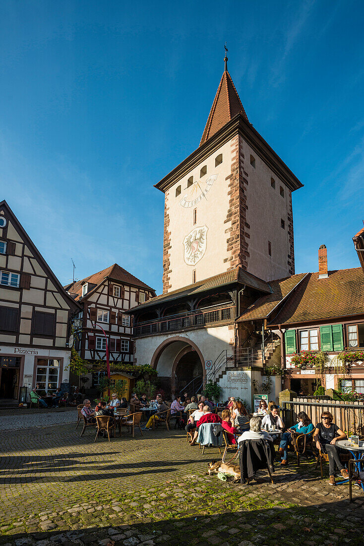 Café am Obertor, Gengenbach, Schwarzwald, Baden-Würtemberg, Deutschland