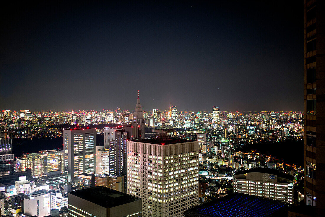 Tokyo in January at night, Tokyo, Japan