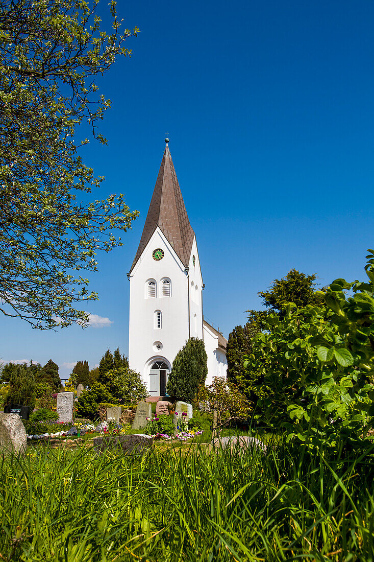Kirche, Nebel, Amrum, Nordfriesische Inseln, Nordfriesland, Schleswig-Holstein, Deutschland