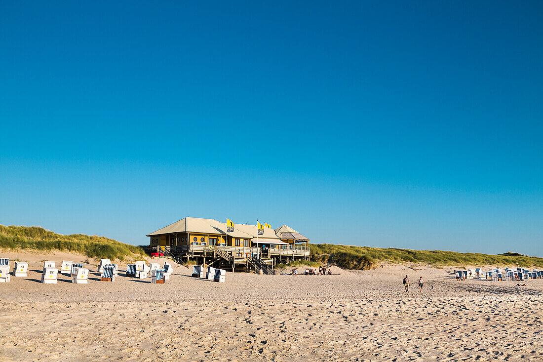 Beach bar La Grande Plage, Sylt Island, North Frisian Islands, Schleswig-Holstein, Germany