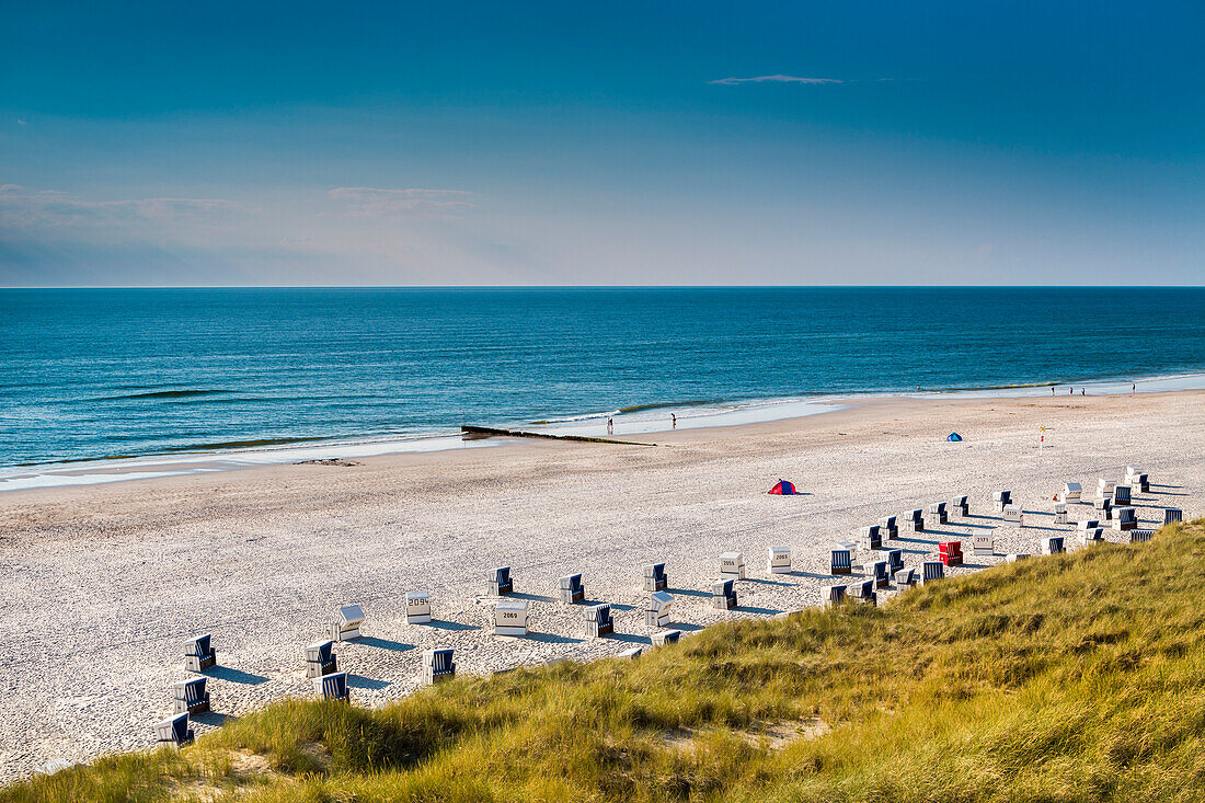 Beach and dunes, Wenningstedt, Sylt Island, North Frisian Islands, Schleswig-Holstein, Germany