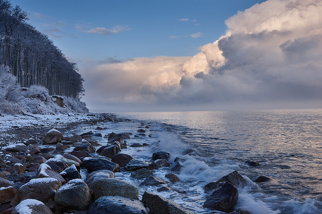 Winter along the Baltic Sea Coast, Heiligendamm, Mecklenburg Western Pomerania, Germany