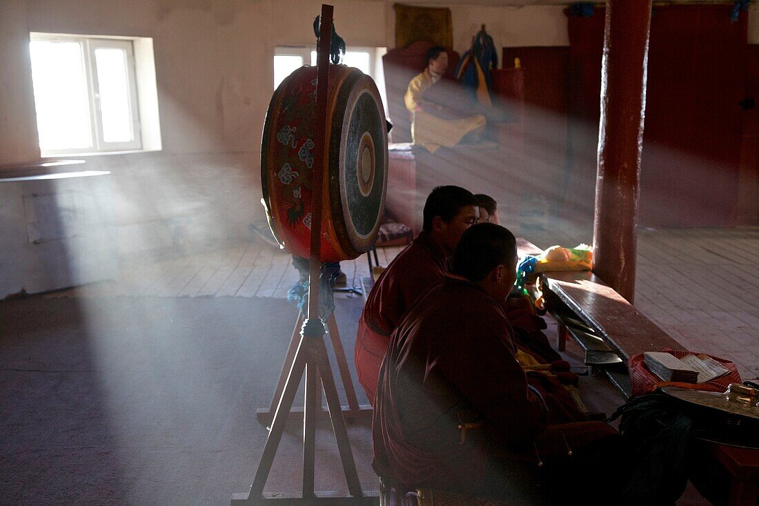 Mönche im Kloster Amarbuyant, Mongolei