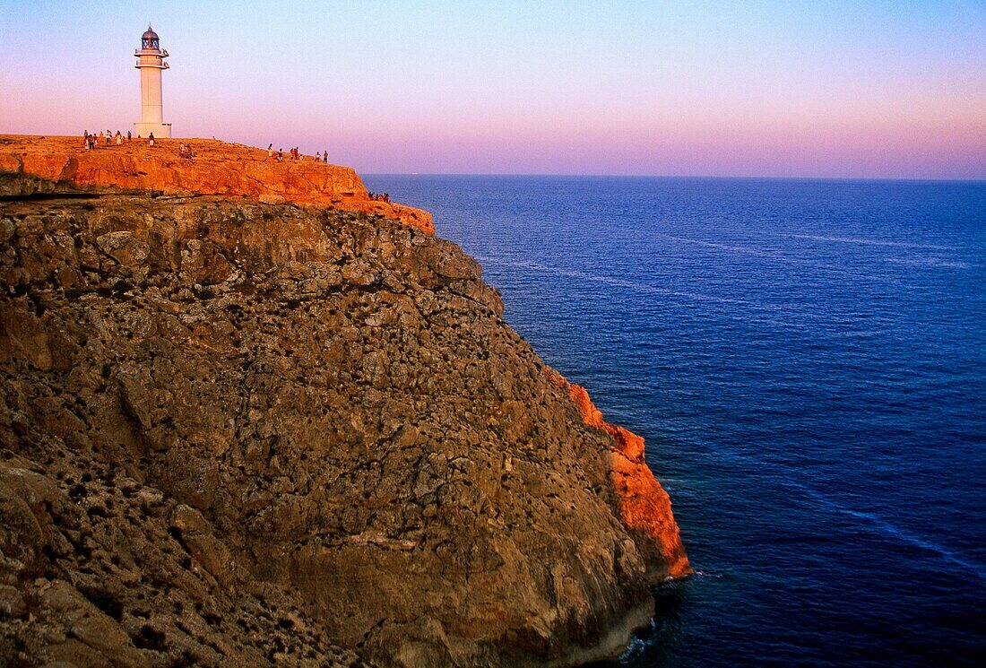 Lighthouse in Barbaria Cape. Formentera. Balearic Islands. Spain.