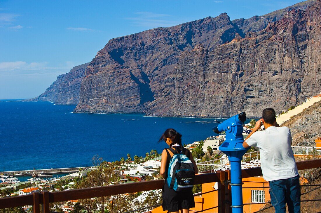 Cliffs in Los Gigantes  Tenerife  Canary Islands  Spain.