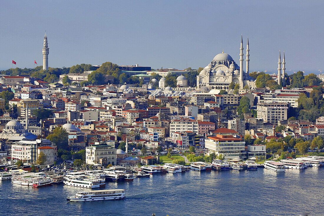 Turkey, Istambul City Panotrama,the Golden Horn.