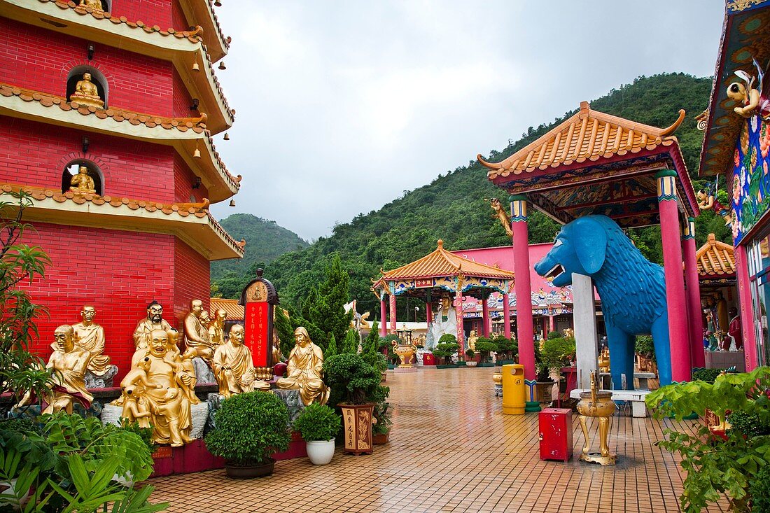 Hong Kong, Sha Tin, Pai Tau Village, Ten Thousand Buddhas Monastery, Man Fat Tsz